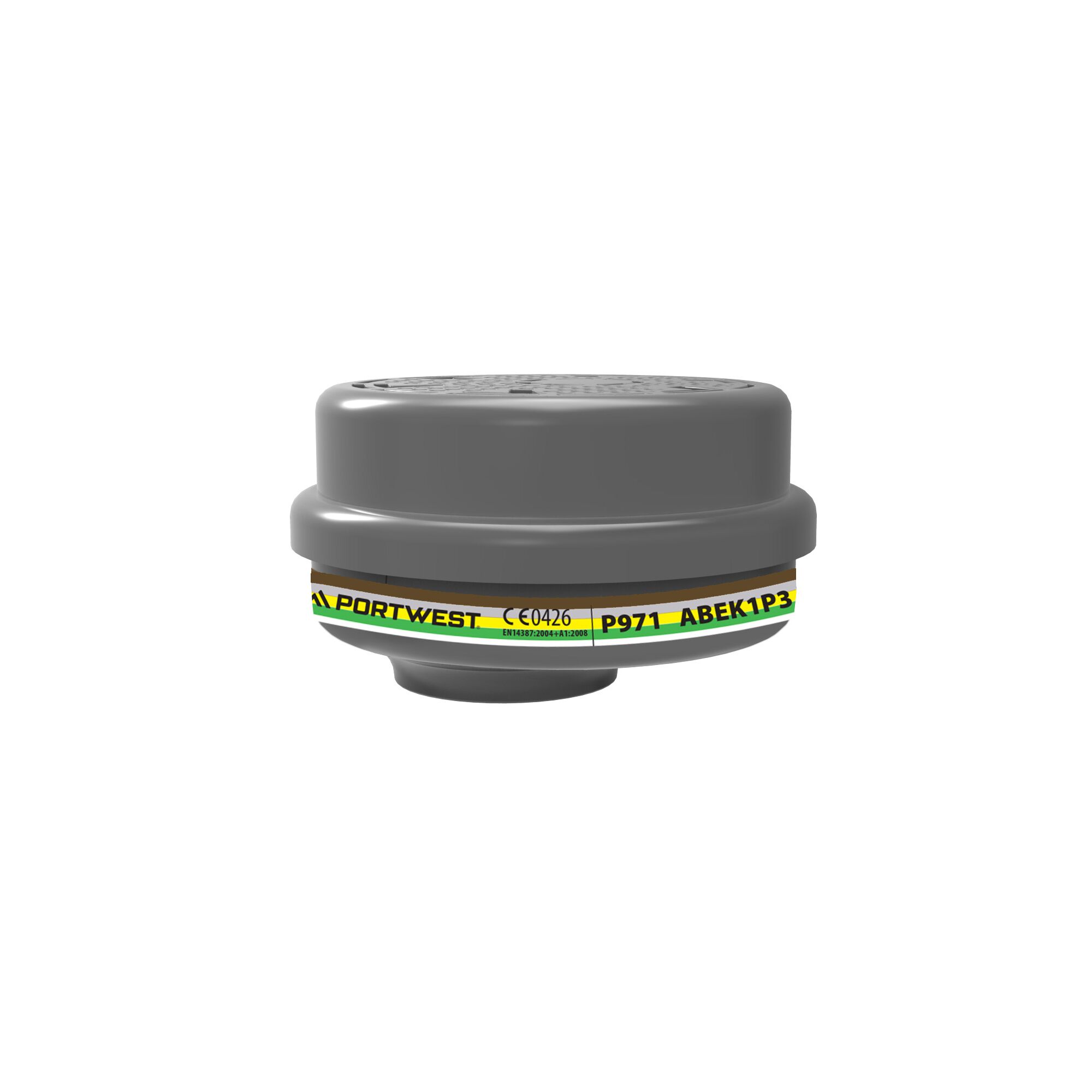 Portwest ABEK1P3 Combination Filter Bayonet Connection, Brown